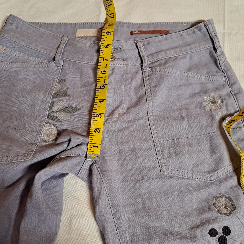 Anthropologie Pilcro Wanderer Boho Embroidered Pants - Picture 9 of 11